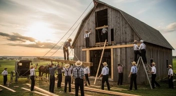 Amish beliefs about community and civic responsibility